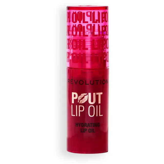 Revolution Beauty London Pout Lip Oil Cherry Red