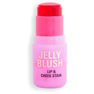 Revolution Beauty London Jelly Blush Stick Lip and Cheek Stain Strawberry Pink