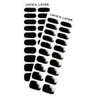 Love'n Layer Mix Solid & Swirl ​Night Black​