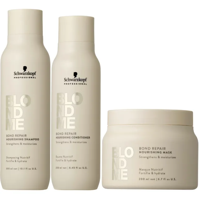 Schwarzkopf Professional BLONDME Nourishing Bundle Shampoo & Conditioner & Mask