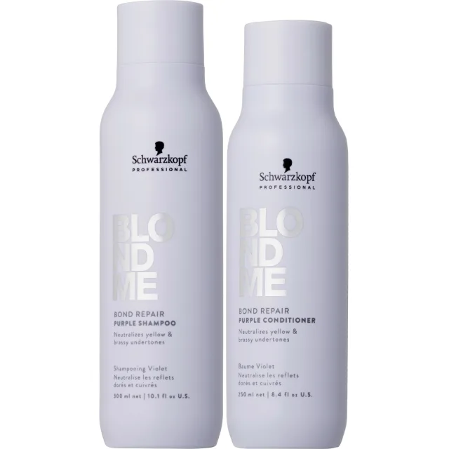 Schwarzkopf Professional BLONDME Purple Bundle Shampoo & Conditioner