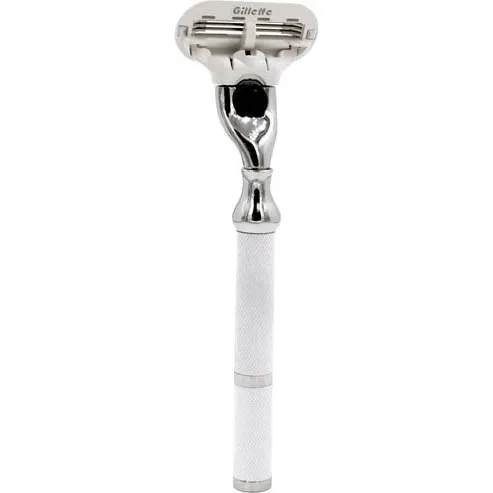 Parker Shaving - Women's White & Chrome Handle Venus Compatible Razor