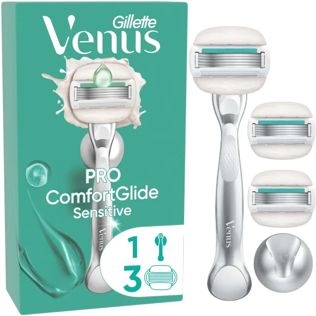 Gillette Venus Pro ComfortGlide Sensitive Razor & Holder