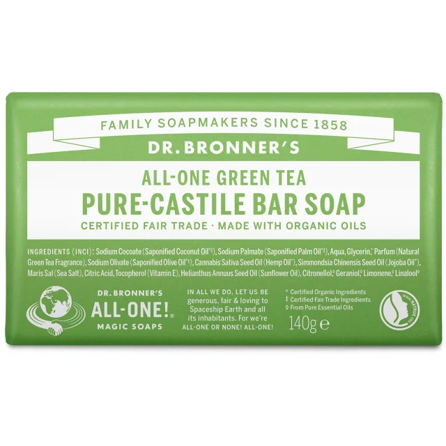 Dr. Bronner's Bar Soap Green Tea