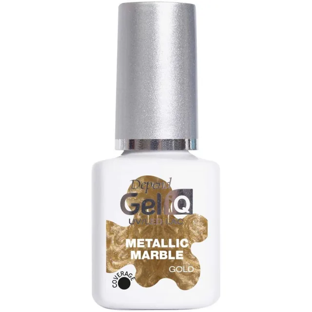 Depend Gel iQ Effects Metallic Marble Gold