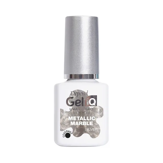 Depend Gel iQ Effects Metallic Marble Silver