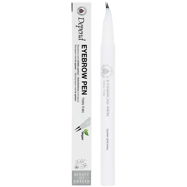 Depend Perfect Eye Eyebrowpen. twin thin Dark Brown