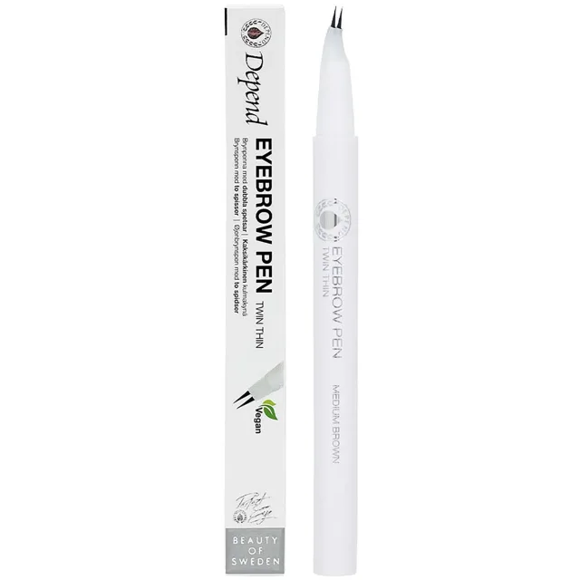 Depend Perfect Eye Eyebrowpen. twin thin Medium Brown