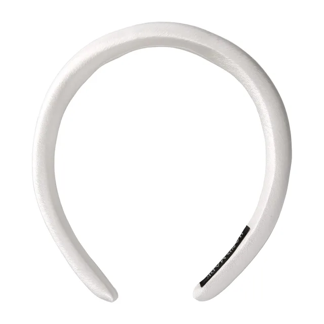 By Lyko Satin Padded Diadem White
