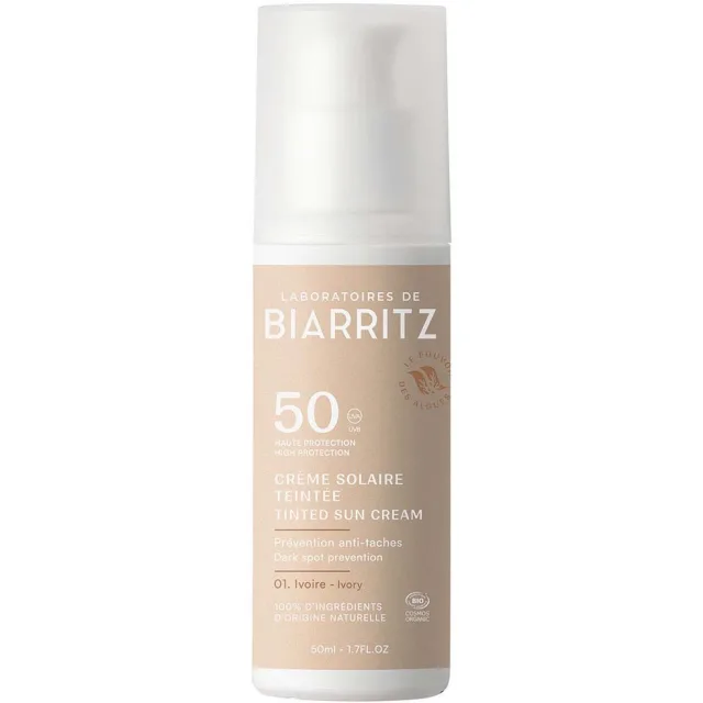 Laboratoires de Biarritz DERMO Suncare Tinted Face Sunscreen SPF50 Ivory