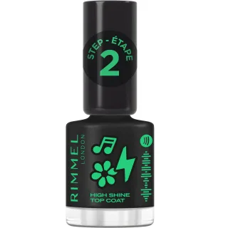 Rimmel Turn up the volume Super Gel Step 2 Protective Glossy Top Coat Highshine