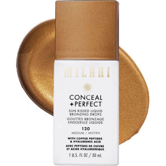 Milani Conceal + Perfect Sun Kissed Liquid Bronzing Drops Medium