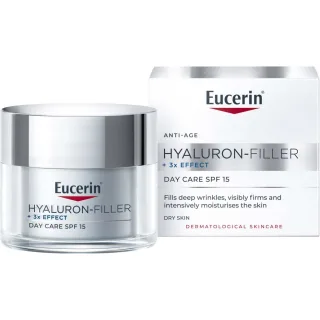 Eucerin Hyaluron-Filler +3x Effect Day Care Dry Skin SPF15