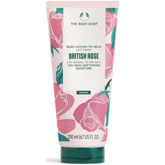 The Body Shop British Rose Body Lotion-To-Milk