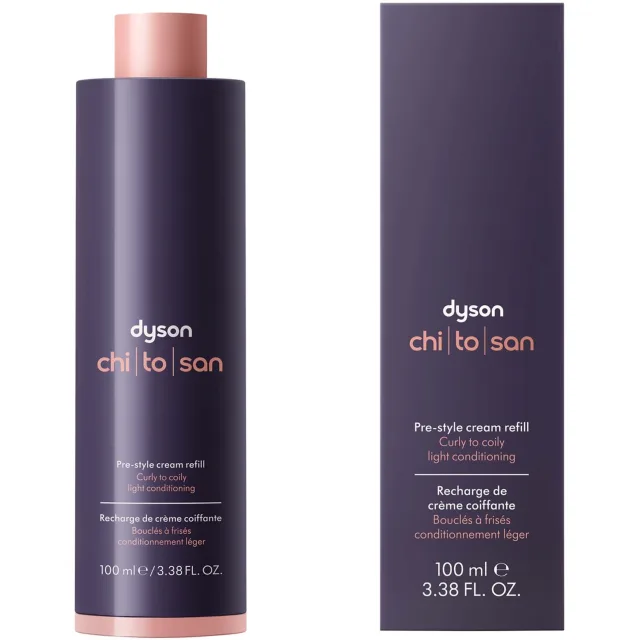 Dyson Chitosan Pre-style Cream Refill Curly to Coily, Light Conditioning