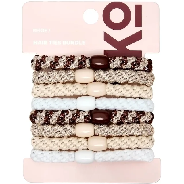 By Lyko Hair Ties Bundle Beige