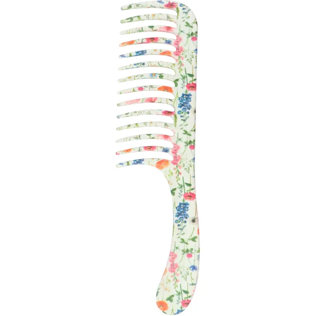 Denman D28 Wide Tooth Detangler Comb Floral Fantasies