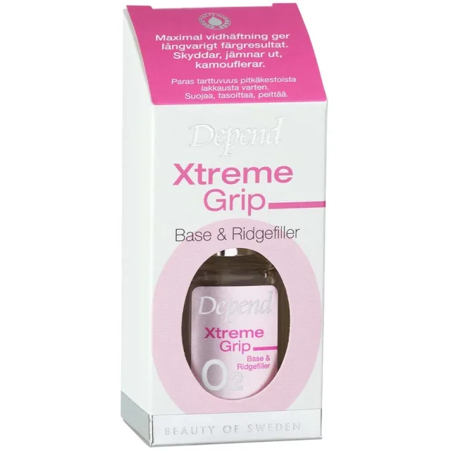 Depend O2 Nail Care Xtreme Grip Base & Ridgefiller