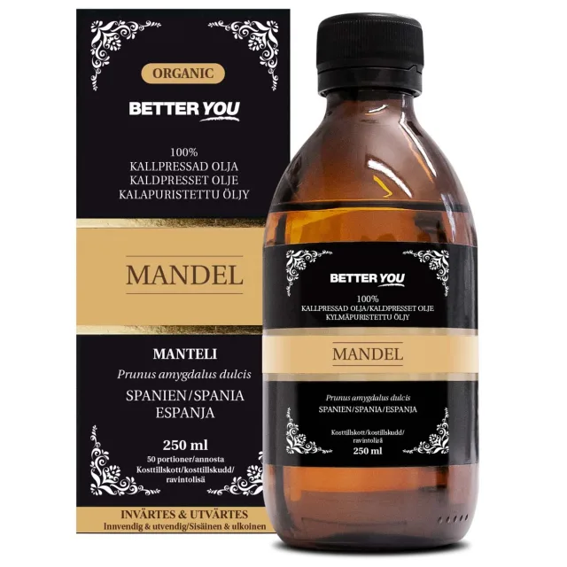 Better You Mandelolja EKO Kallpressad