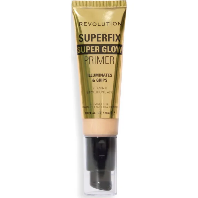 Revolution Beauty London Superfix Grip Superglow Primer Gold