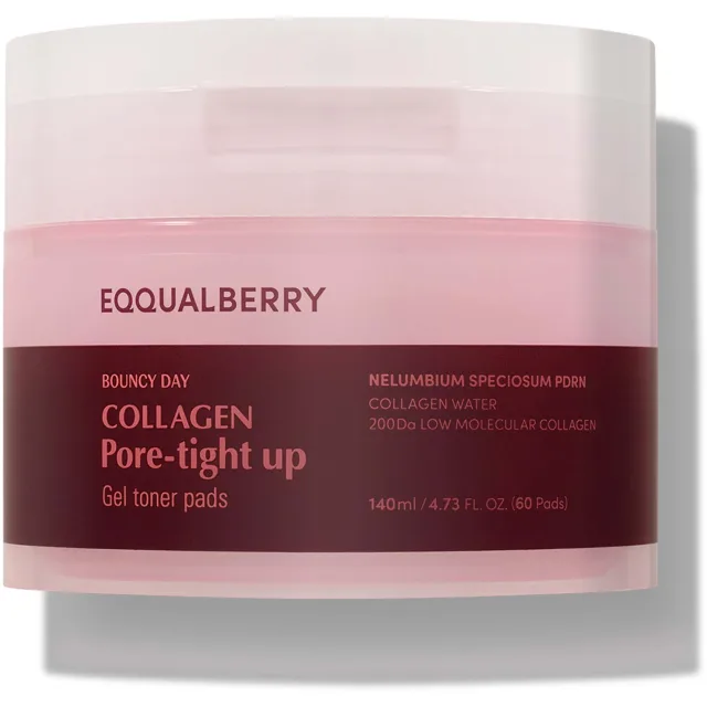 Eqqualberry Collagen Pore-Tight Up Gel Toner Pads