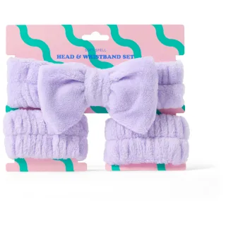 Soft Spell Headband & Wristband Set – Makeup Spa Set