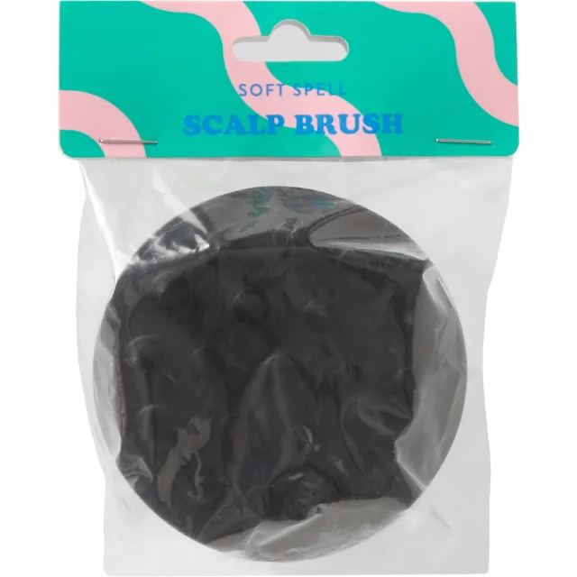 Soft Spell Scalp Brush – Silicone Shower Brush Black