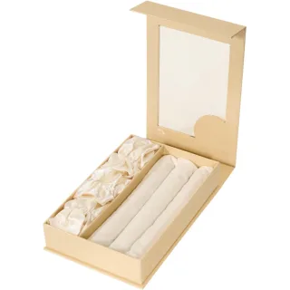 Lenoites Heatless Curling Rods with Caps 3-Pack Set Golden Sand