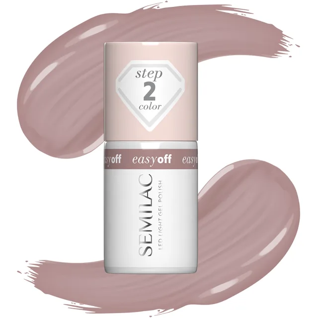 Semilac Easy Off LED Light Gel Polish Mocha Cream