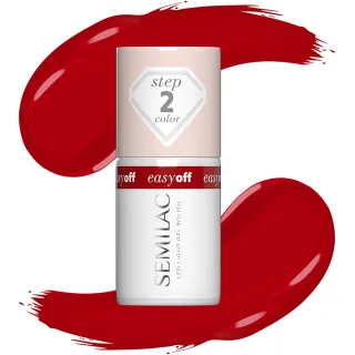 Semilac Easy Off LED Light Gel Polish The Red Core