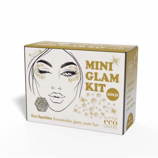 Glitter Eco Lovers Gold Mini Glam Kit