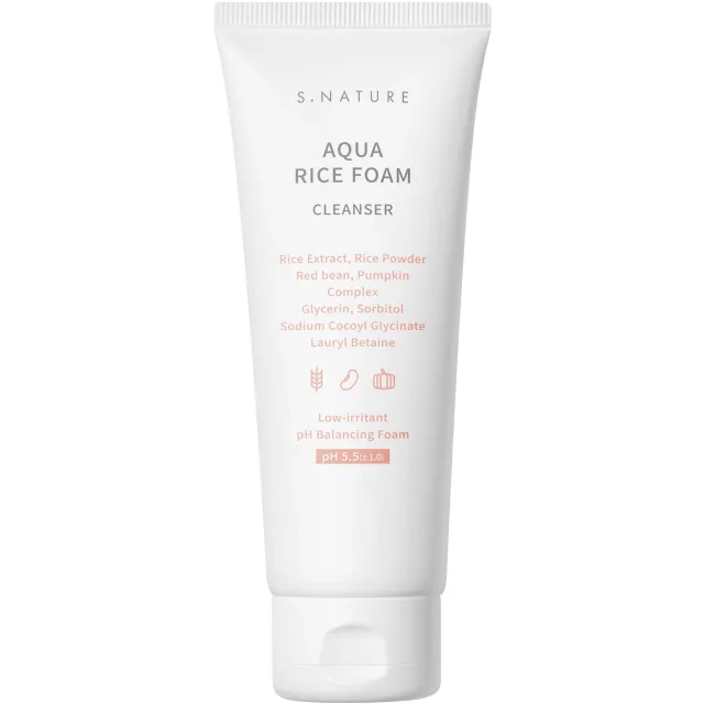 S.nature Aqua Rice Foam Cleanser