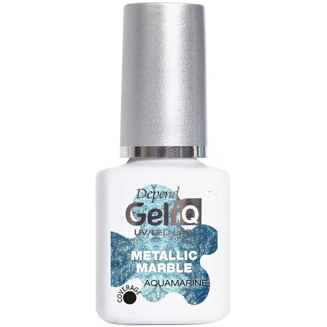 Depend Gel iQ Effects Metallic Marble Aquamarine