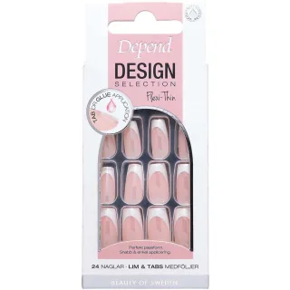 Depend Design Selection French White Chrome Short Coffin nord