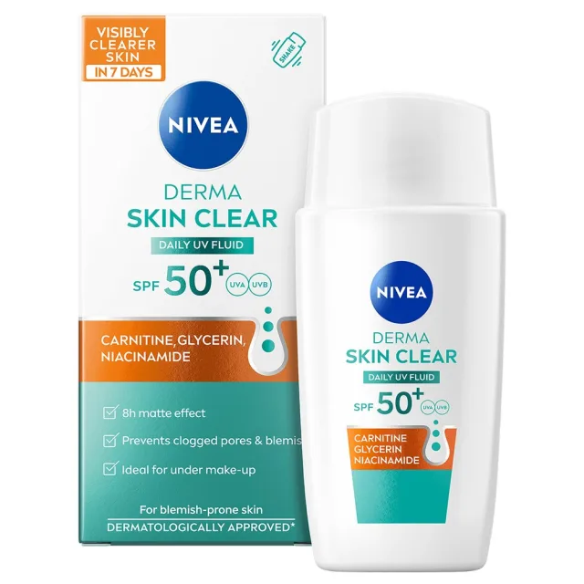 Nivea Derma Skin Clear Daily UV Fluid SPF 50+