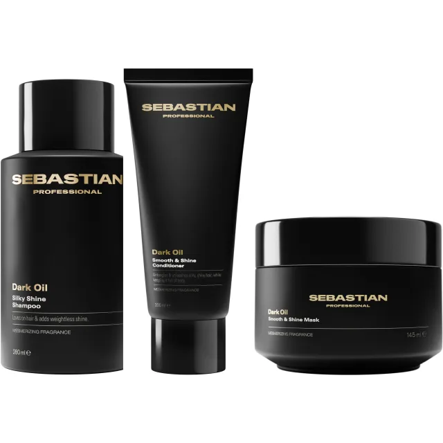 Sebastian Professional DarkOil Bundle Smooth and Shine Shampoo & Conditioner & Mask