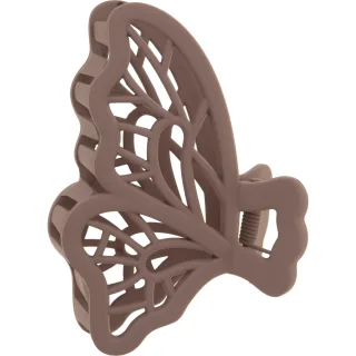 Dazzling Hair Clip Butterfly Beige