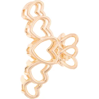 Dazzling Hair Clip Metal Heart Valentine