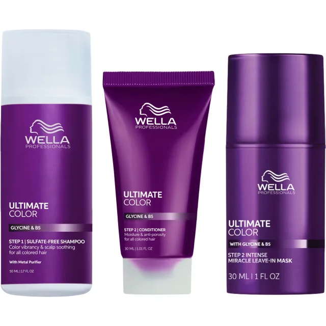 Wella Professionals Ultimate Color Bundle shampoo & Conditioner & Leave-In Mask