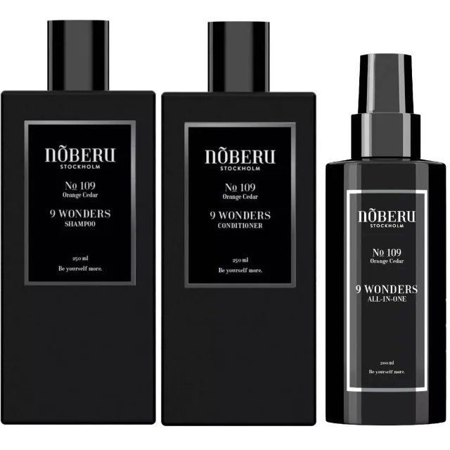 Nõberu Stockholm 9 Wonders Bundle Shampoo & Conditioner & All-in-one