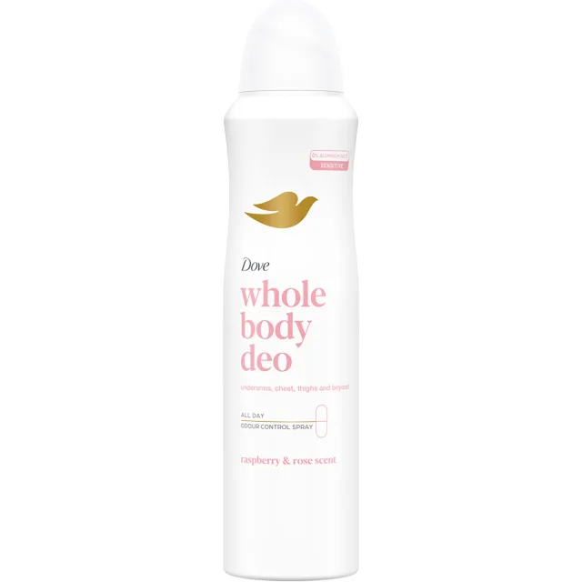 Dove Whole Body Deodorant Raspberry & Rose Deodorant Spray