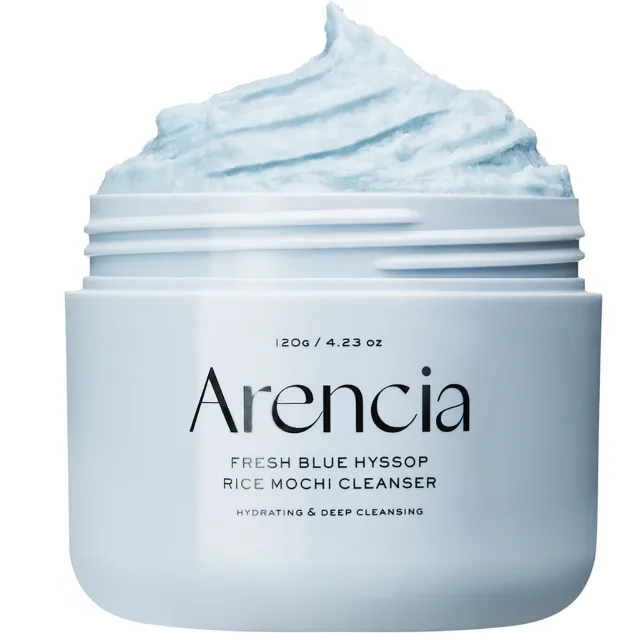 Arencia Fresh Blue Hyssop Rice Mochi Cleanser