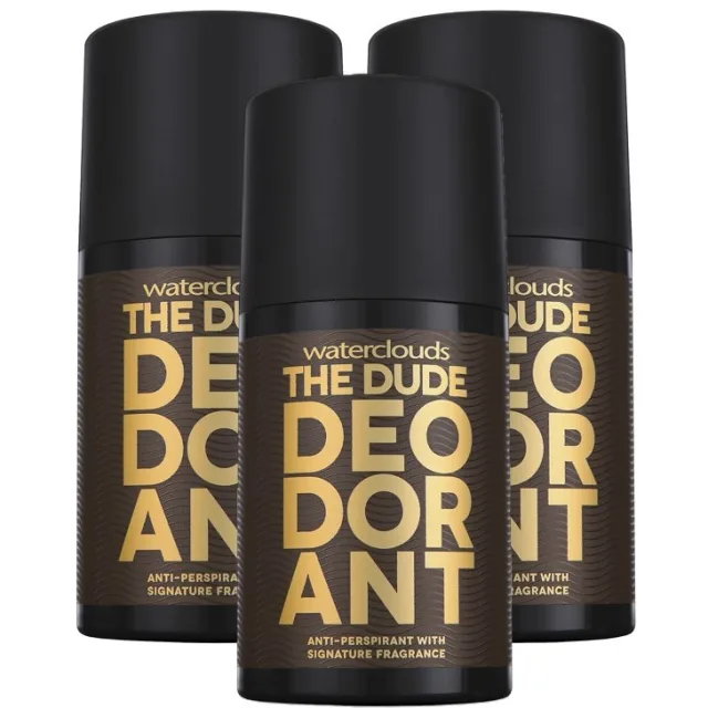 Waterclouds The Dude Deodorant Roll-on Trio