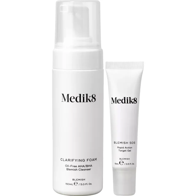 Medik8 Acne Bundle Cleansing Foam & Blemish SOS