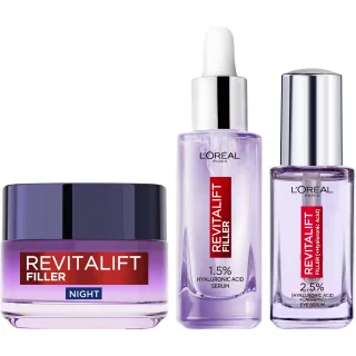 L'Oréal Paris Revitalift Filler1,5% Hyaluronic Acid Serum Revitalift Filler Night Cream