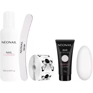 Neonail Nail Extention Kit With Duo Acrylgel Perfect Clear