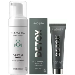 Mádara Bundle Ultra Purifying MUD Mask & Purifying Foam