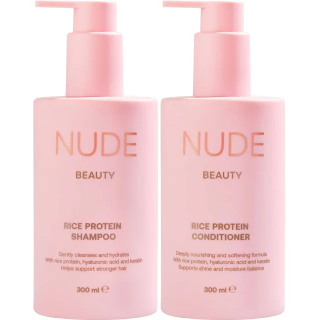 Nude Beauty Bundle Rice Protein Shampoo & Conditioner