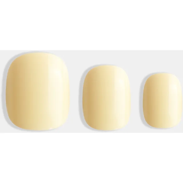 Duff Beauty Instant Pro Press-On Manicure Butter Yellow Short Squoval