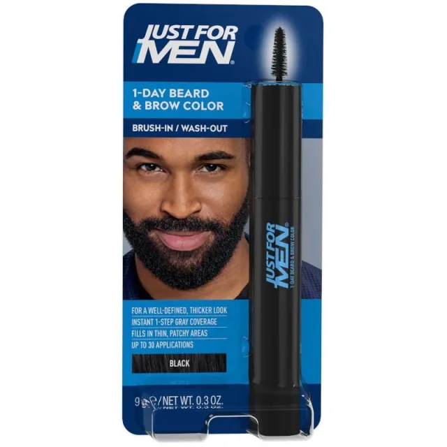Just For Men Skägg- & Bryn färg Real Black